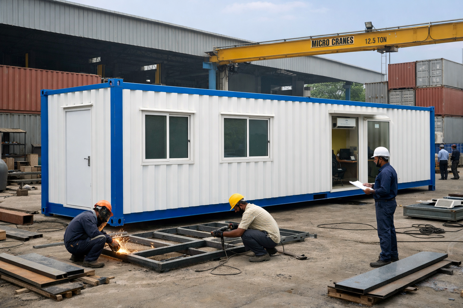 20ft Site Office portable trailer manufactured in Delhi NCR